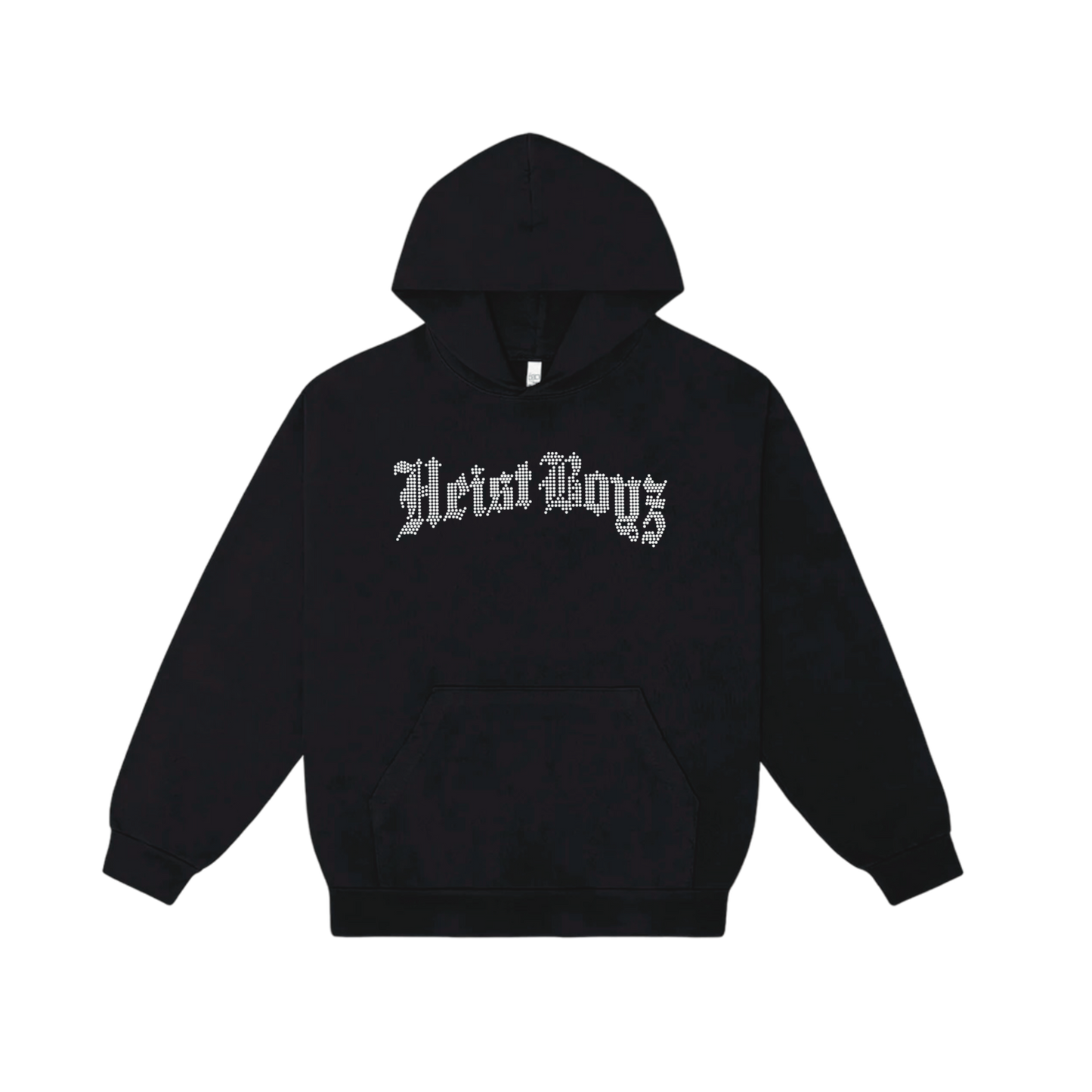 Rhinestone sales hoodie black